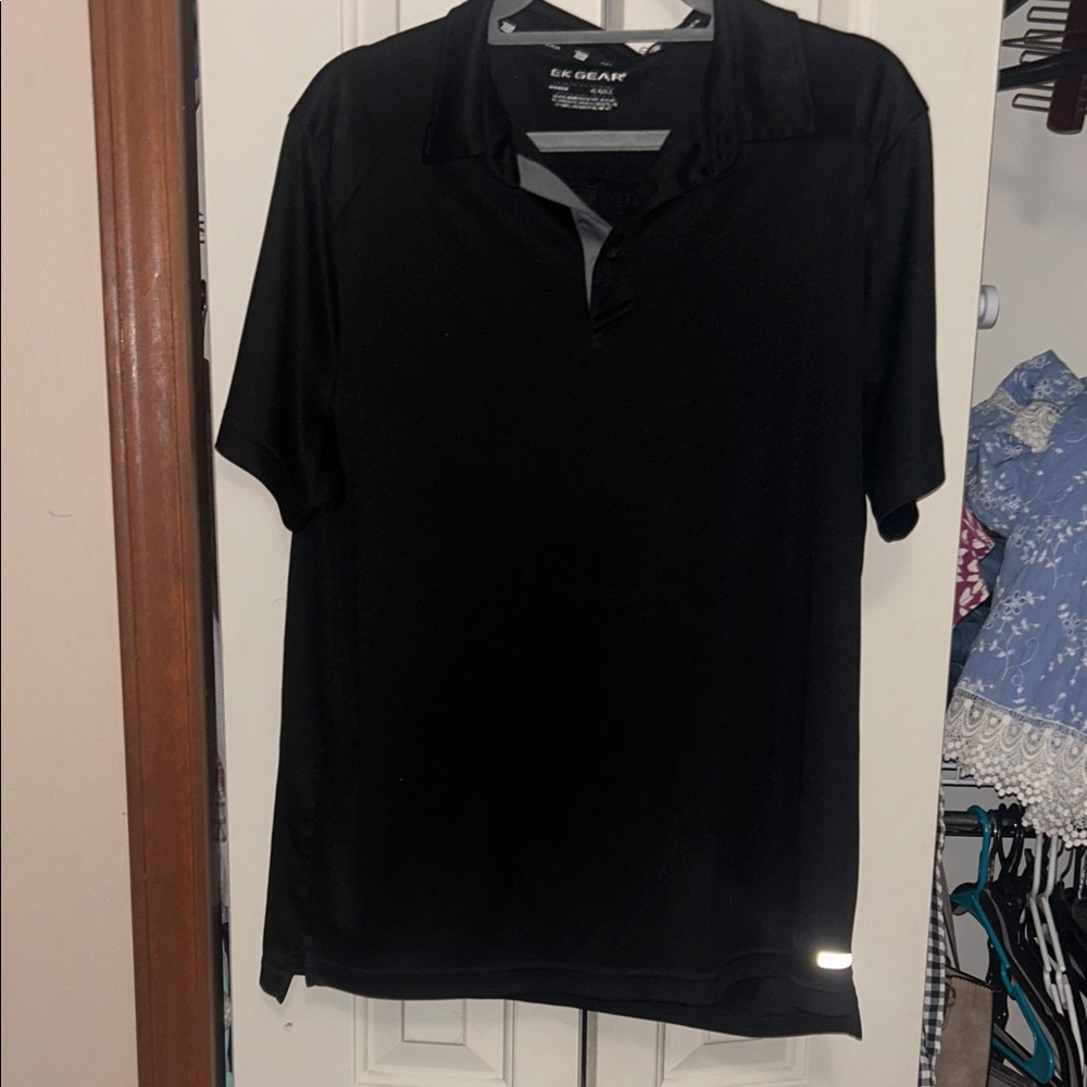 Black Men's Polo Shirt by